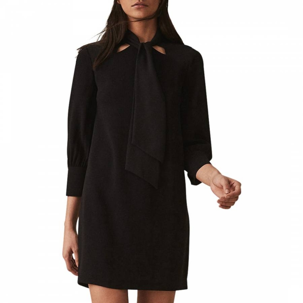 NWT REISS | Yolanda Neck Tie Shift Dress - Picture 6 of 9